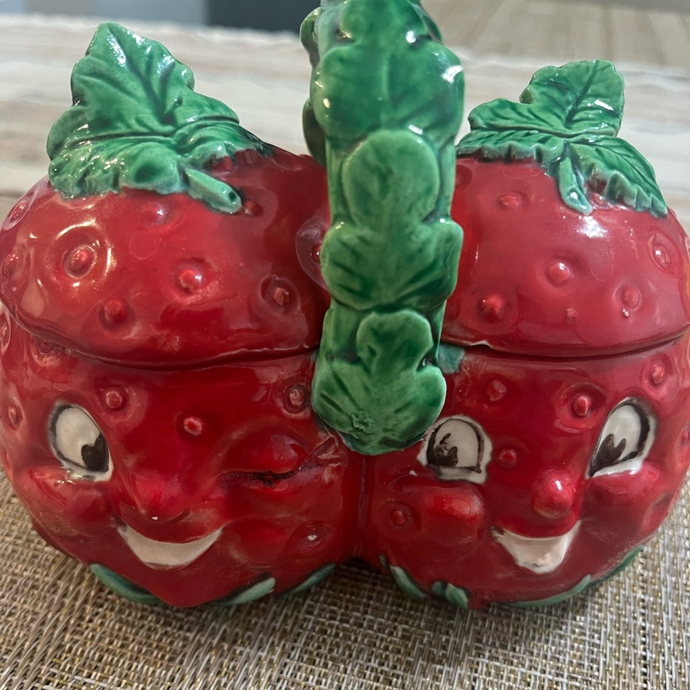 Vintage 1950s Anthropomorphic Condiment Jar